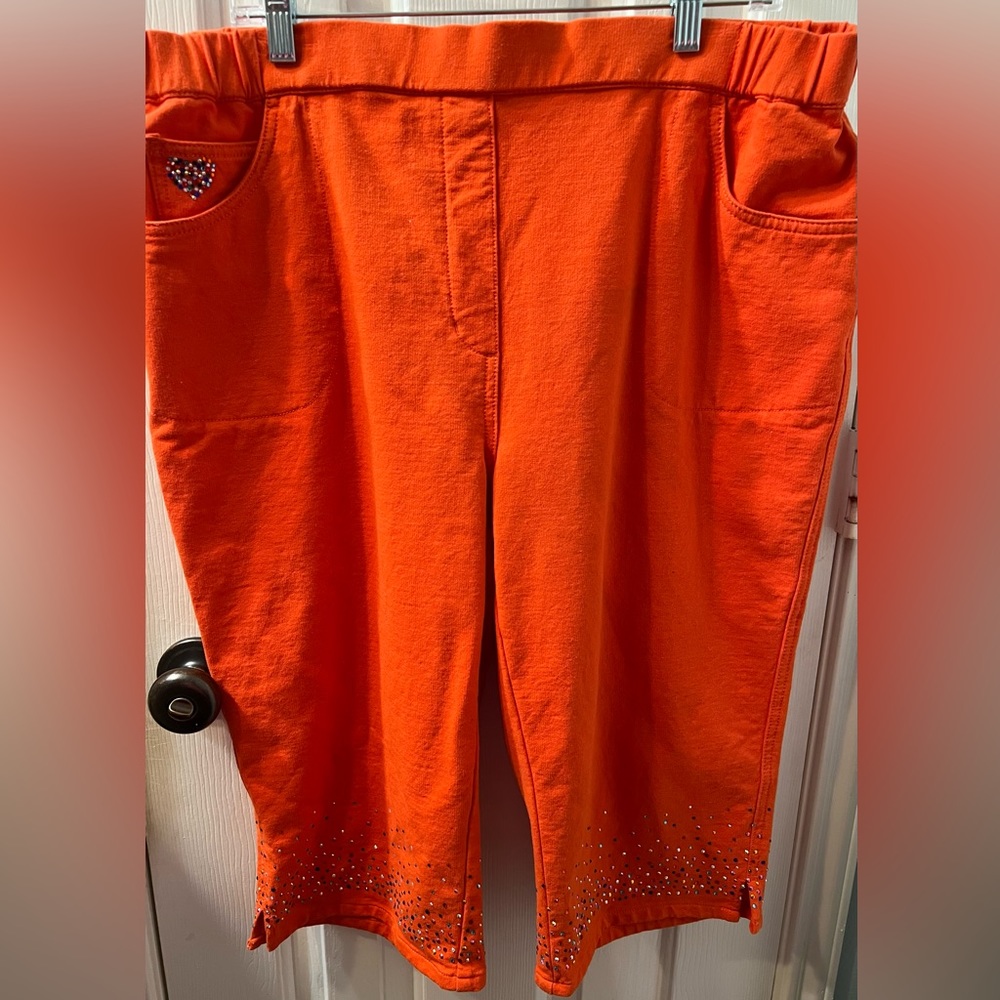 Quacker Factory Dream Jeannes Pedal Pusher Cropped Pants